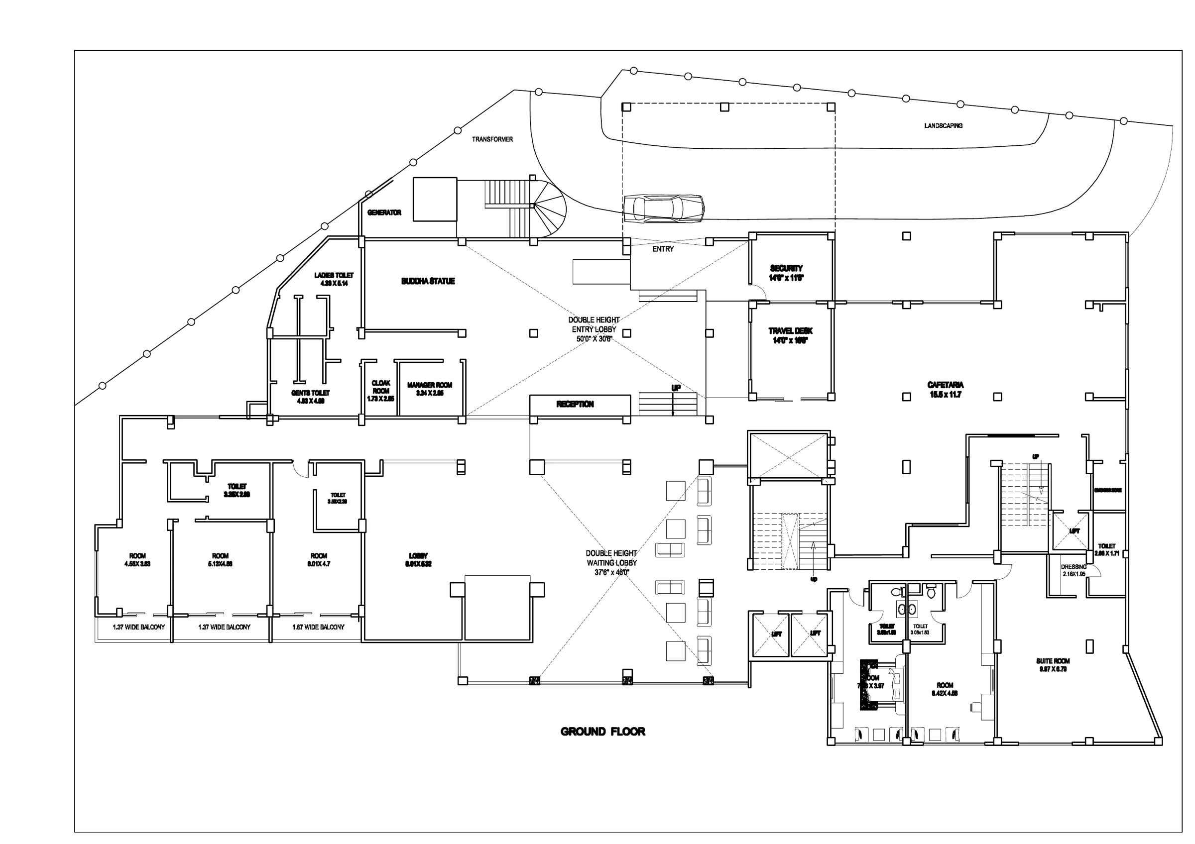 Supplied ground-floor architectural reference drawing